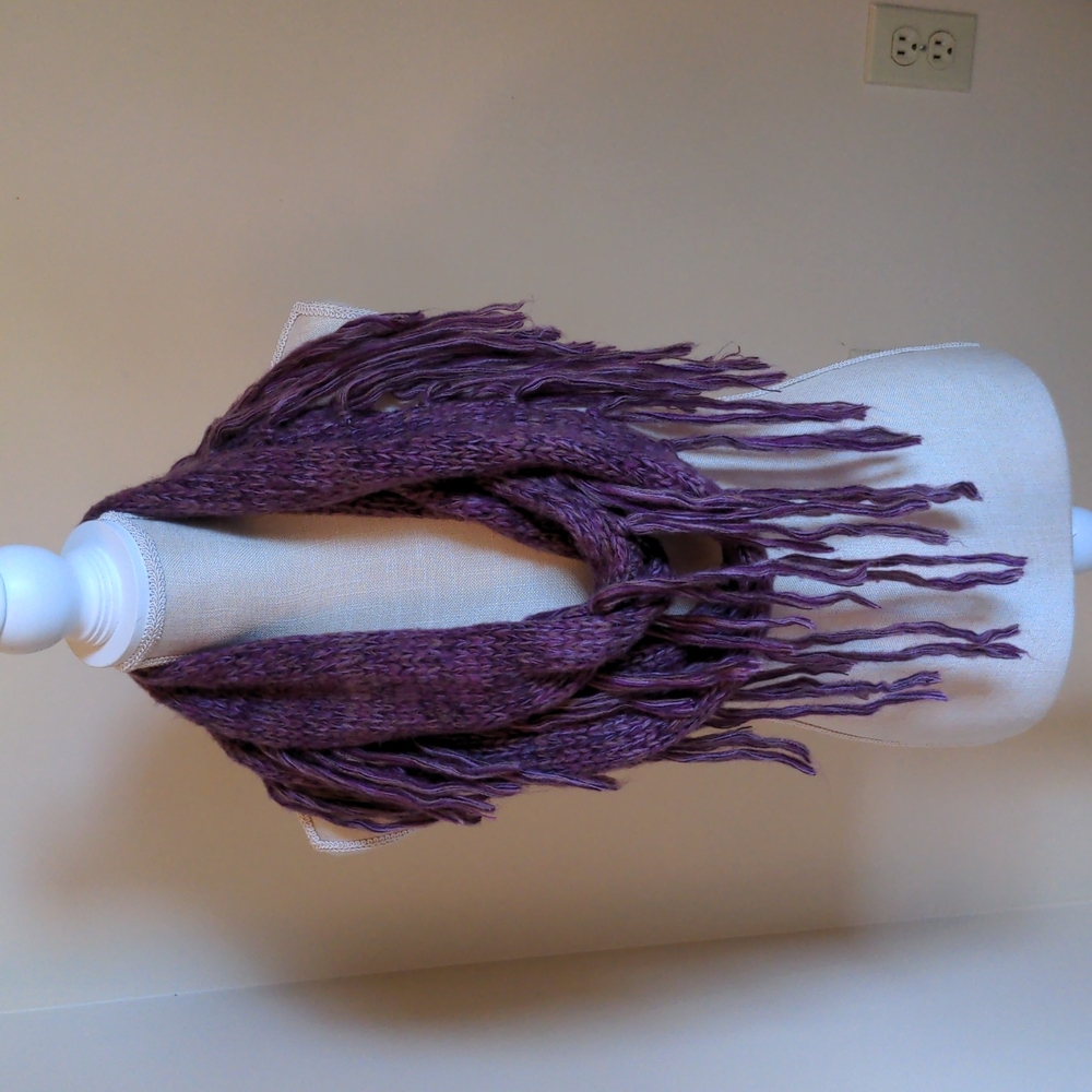 2025 Western Boho Fall Trend Fringe Infinity Scarf